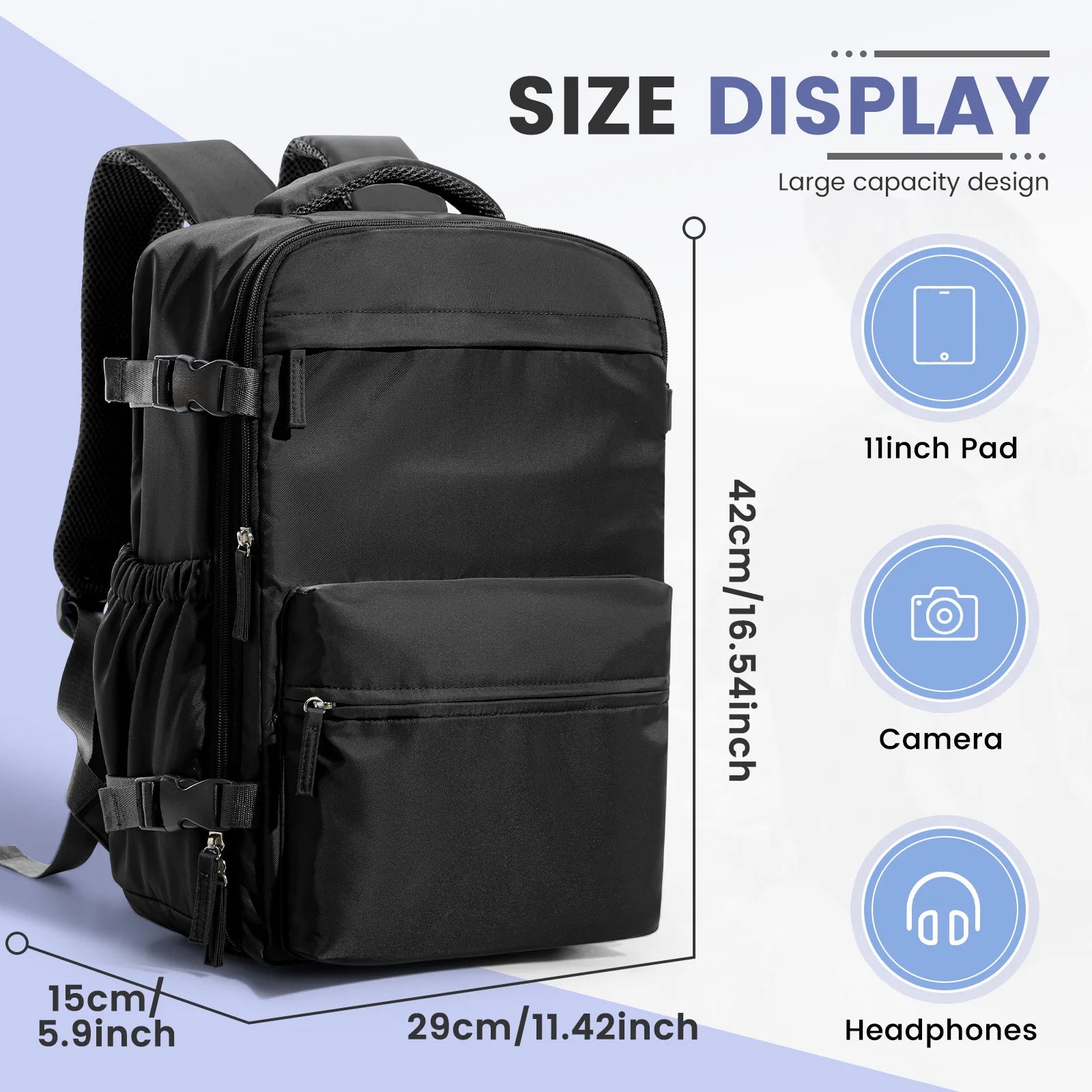 Vacuum Compression Travel Backpack
