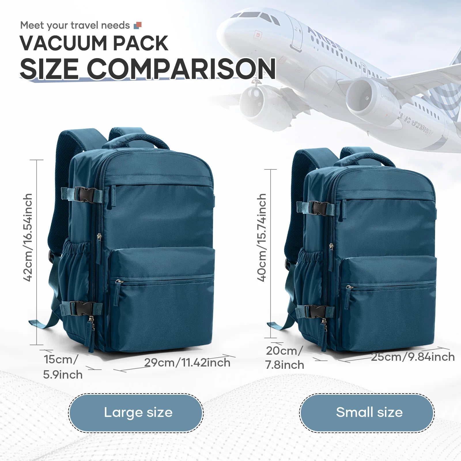 Vacuum Compression Travel Backpack