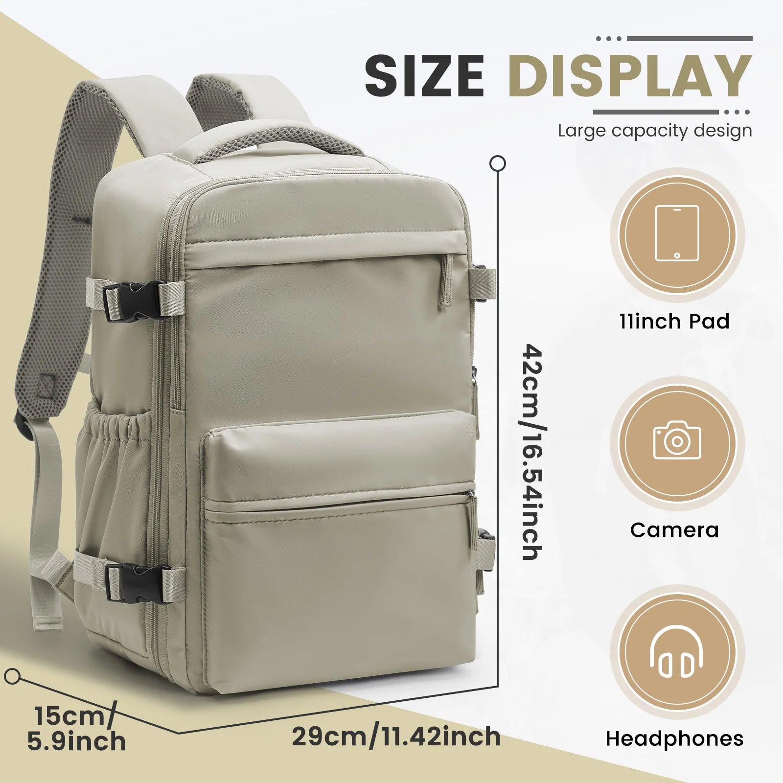 Vacuum Compression Travel Backpack