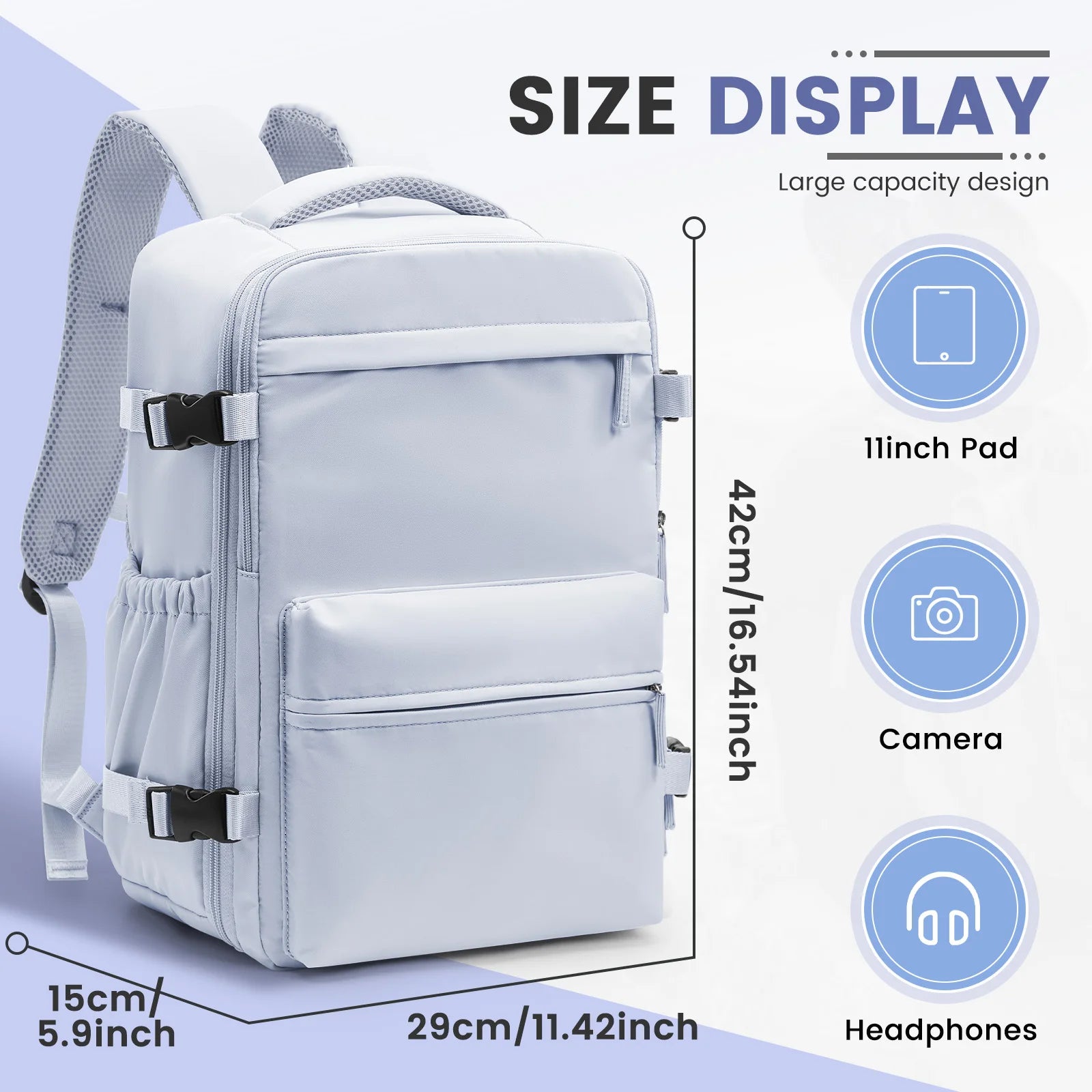 Vacuum Compression Travel Backpack