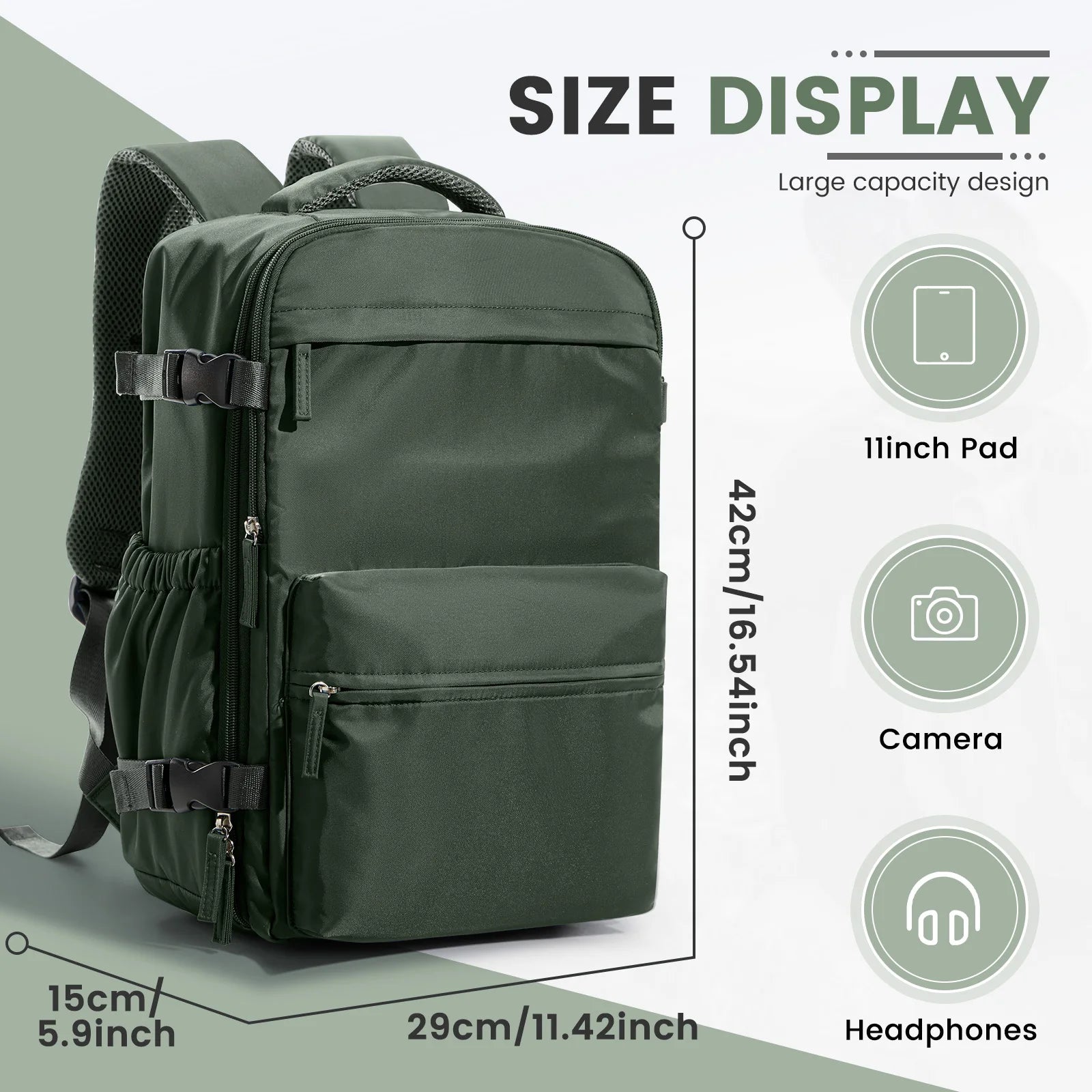 Vacuum Compression Travel Backpack